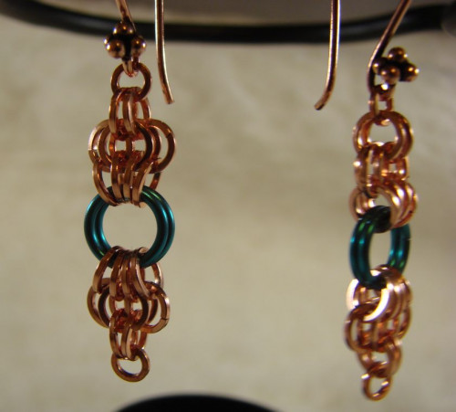 Butterfly Earrings Copper and Niobium