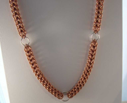 Copper and Sterling FP Necklace Frog Clasp 2