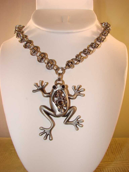 Stainless Froggie Necklace