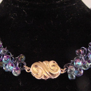 Blue-Beaded-Shaggy-Loops-Necklace-Clasp