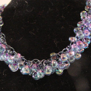 Blue-Beaded-Shaggy-Loops-Necklace