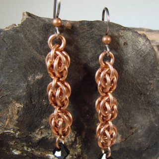 Copper-Sweetpea-Earrings