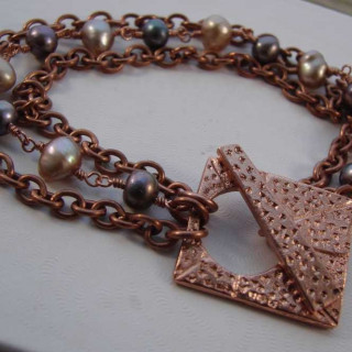 Copper-and-Pearl-Multi-Strand-Bracelet-2