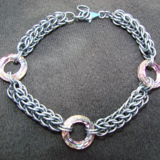 Light-Blue-Ano-Ti-FP-Bracelet-with-Swarovski-Crystal-Rings-2